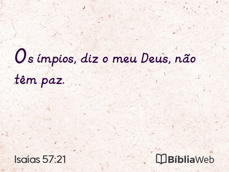 Isaías 57:21 em imagem para compartilhar
