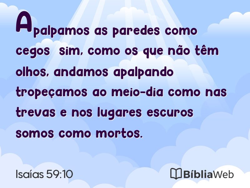 Isaías 59:10 em imagem para compartilhar