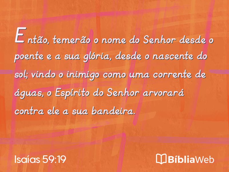 Isaías 59:19 em imagem para compartilhar