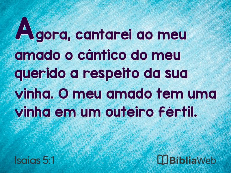 Isaías 5:1 em imagem para compartilhar