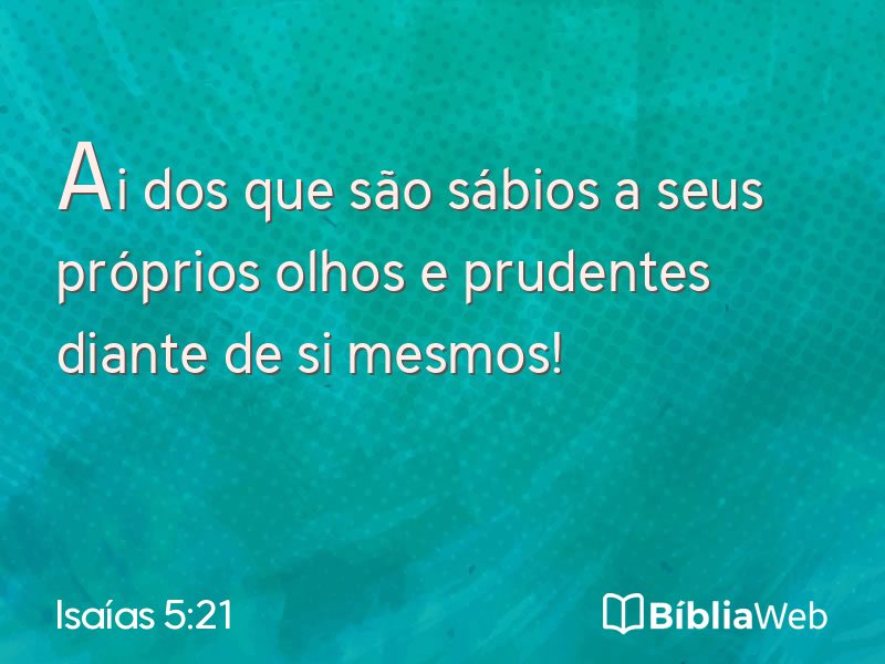 Isaías 5:21 em imagem para compartilhar