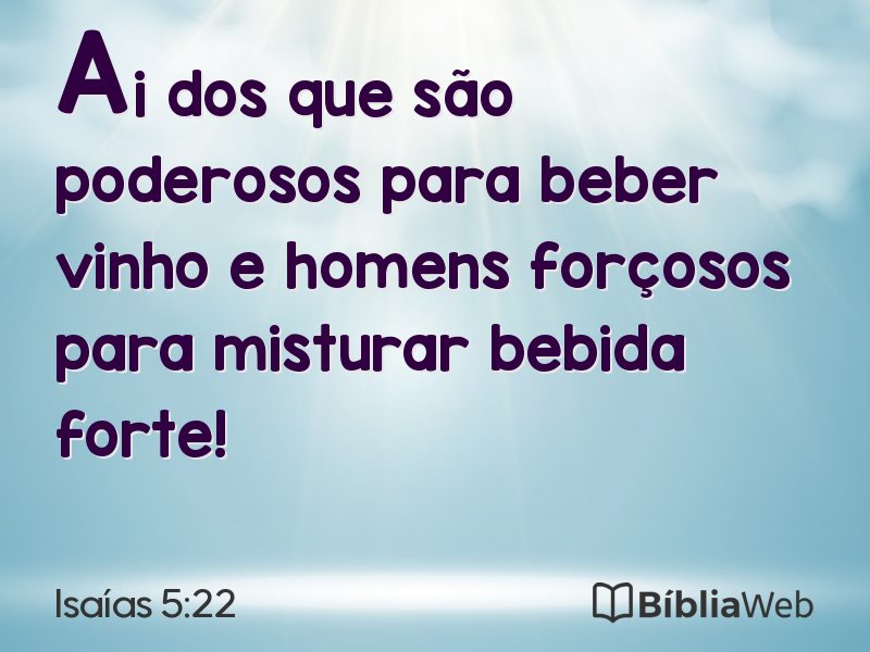 Isaías 5:22 em imagem para compartilhar