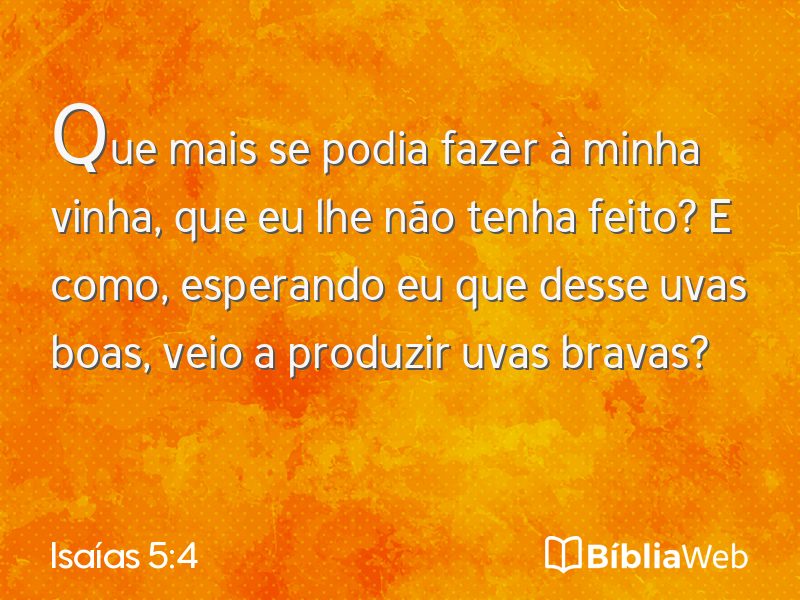 Isaías 5:4 em imagem para compartilhar