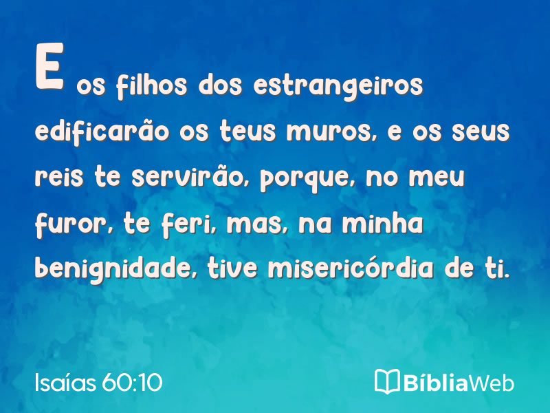 Isaías 60:10 em imagem para compartilhar