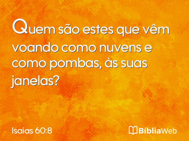 Isaías 60:8 em imagem para compartilhar