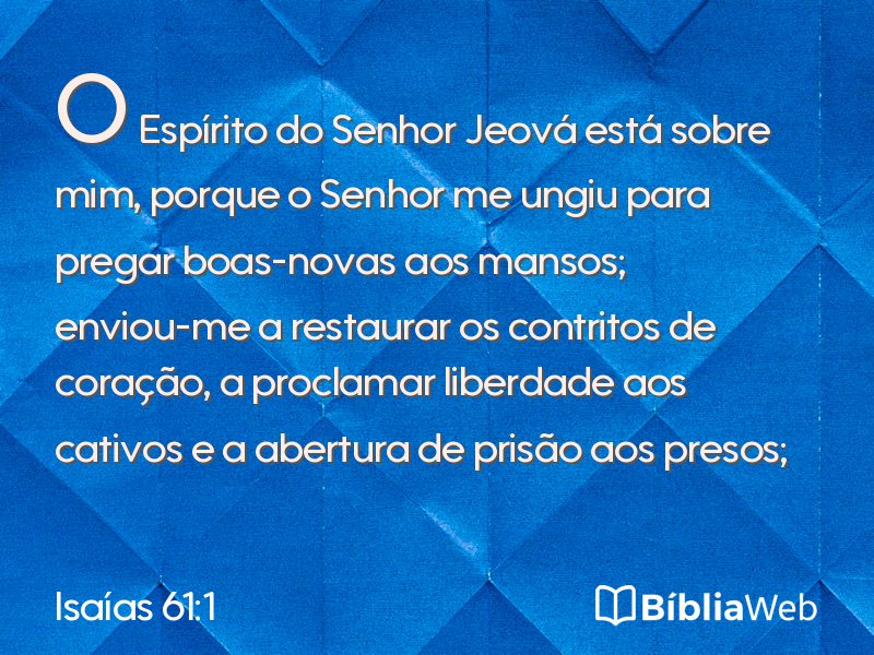 Isaías 61:1 em imagem para compartilhar