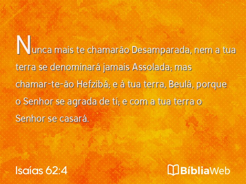 Isaías 62:4 em imagem para compartilhar