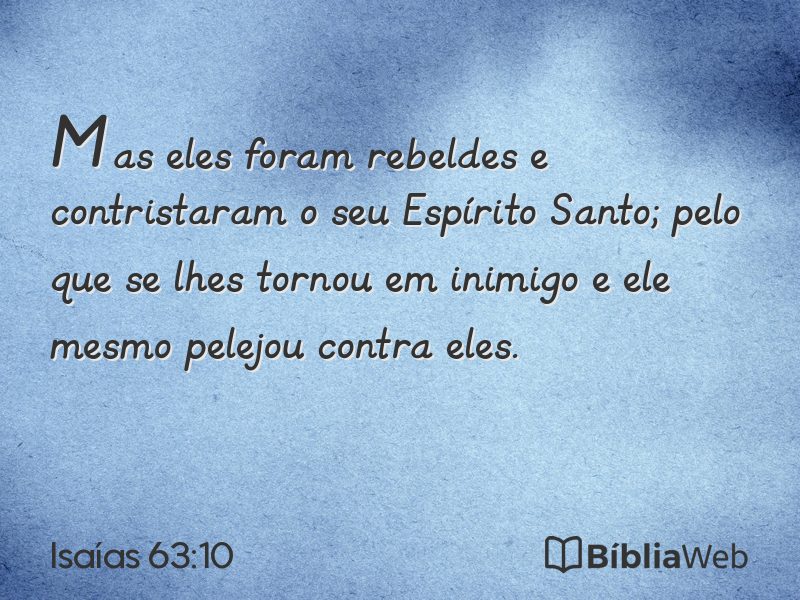 Isaías 63:10 em imagem para compartilhar