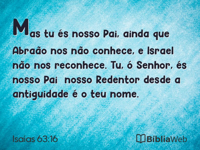 Isaías 63:16 em imagem para compartilhar