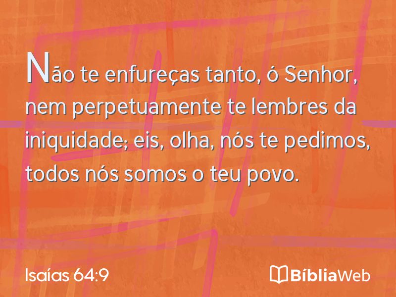 Isaías 64:9 em imagem para compartilhar