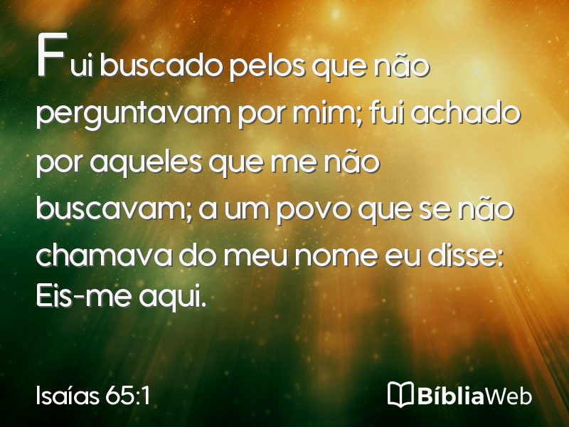 Isaías 65:1 em imagem para compartilhar