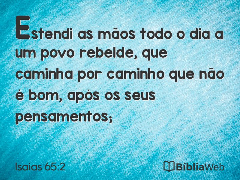Isaías 65:2 em imagem para compartilhar