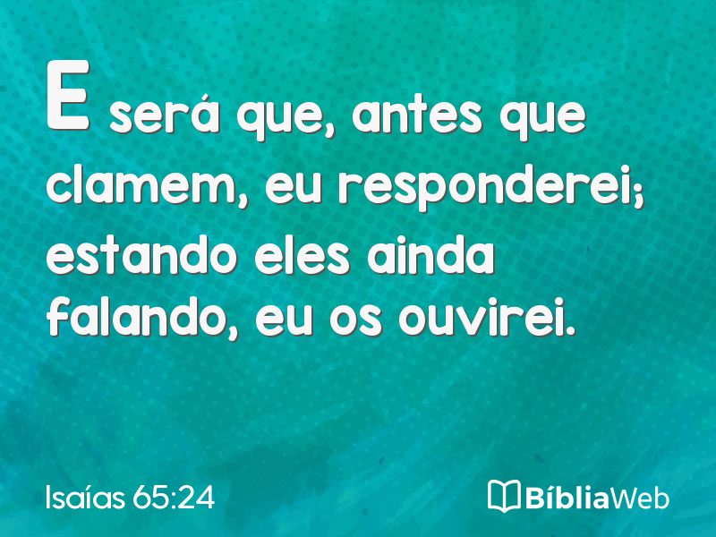 Isaías 65:24 em imagem para compartilhar