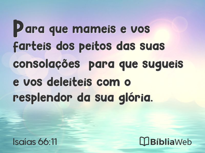 Isaías 66:11 em imagem para compartilhar