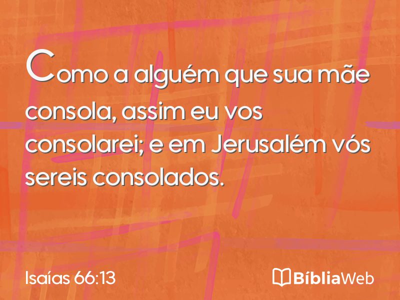 Isaías 66:13 em imagem para compartilhar