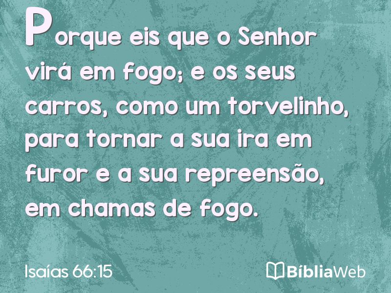 Isaías 66:15 em imagem para compartilhar