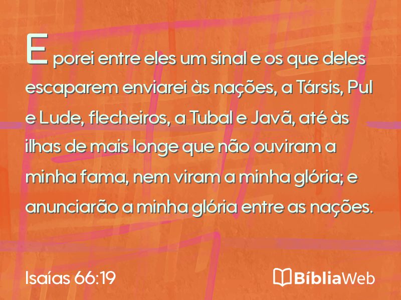 Isaías 66:19 em imagem para compartilhar