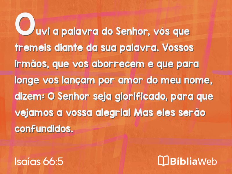 Isaías 66:5 em imagem para compartilhar