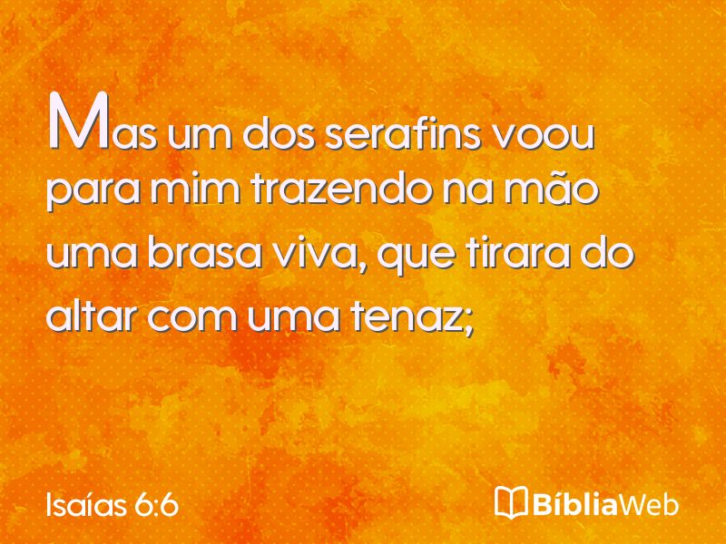 Isaías 6:6 em imagem para compartilhar