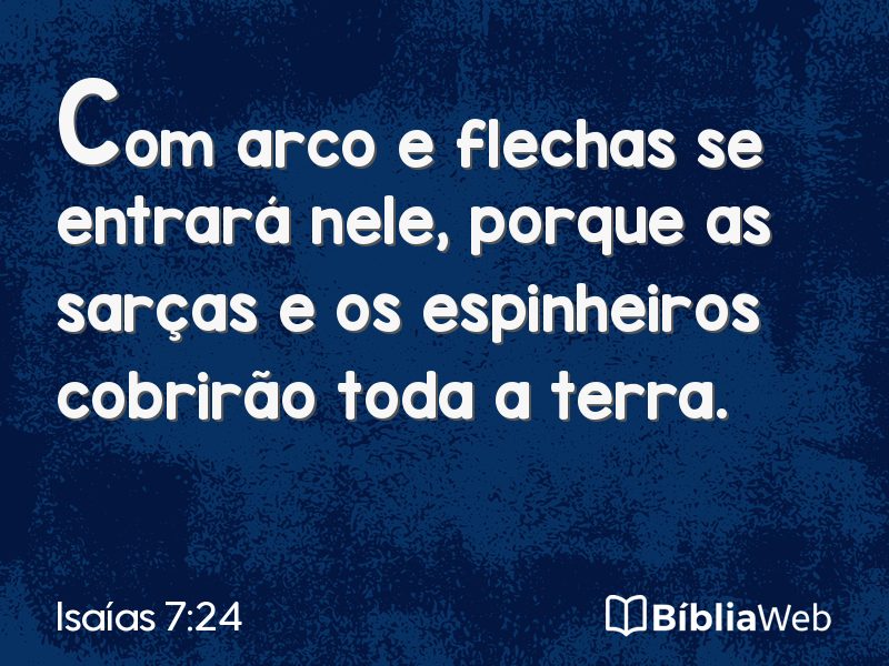 Isaías 7:24 em imagem para compartilhar