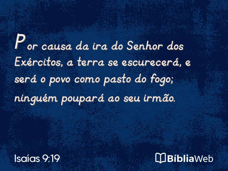 Isaías 9:19 em imagem para compartilhar