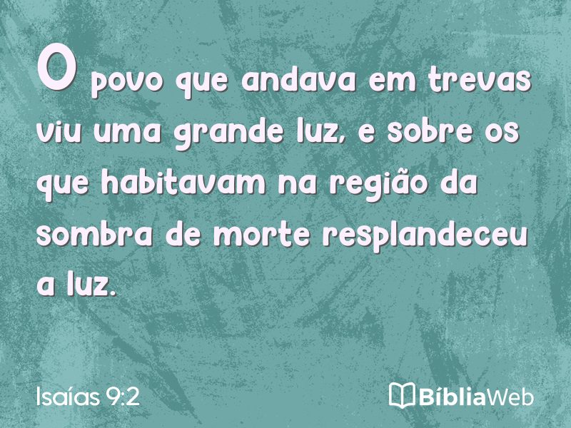 Isaías 9:2 em imagem para compartilhar