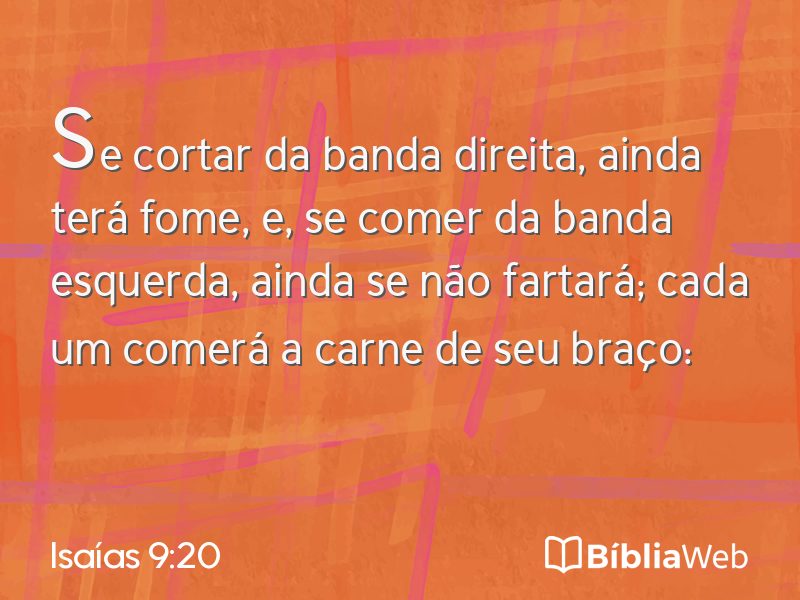 Isaías 9:20 em imagem para compartilhar