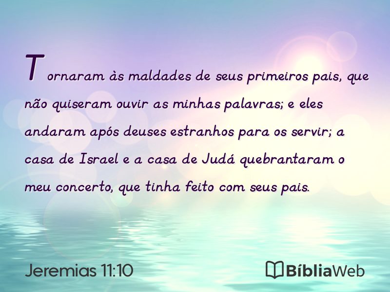 Jeremias 11:10 em imagem para compartilhar