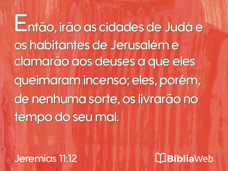 Jeremias 11:12 em imagem para compartilhar
