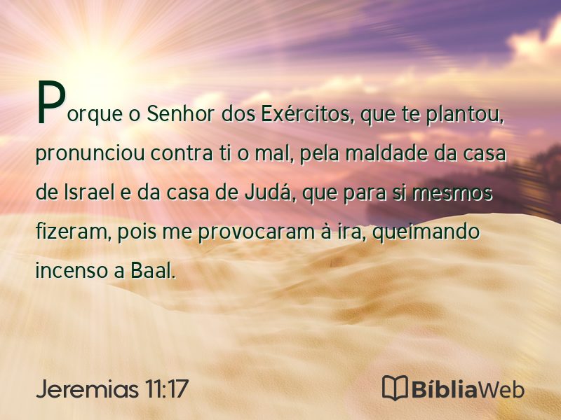 Jeremias 11:17 em imagem para compartilhar