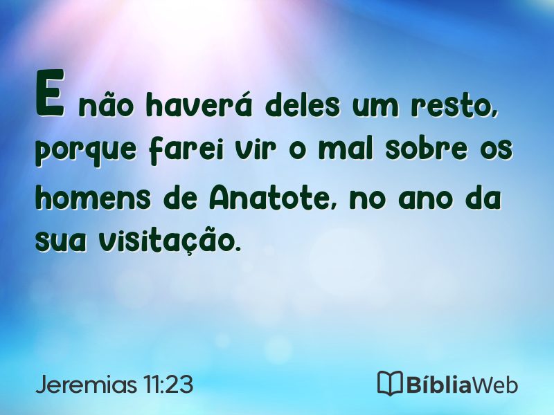 Jeremias 11:23 em imagem para compartilhar