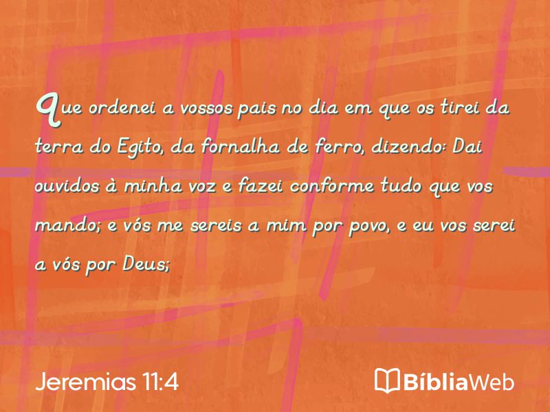 Jeremias 11:4 em imagem para compartilhar