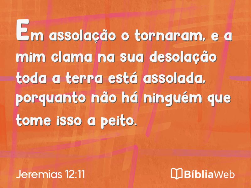 Jeremias 12:11 em imagem para compartilhar