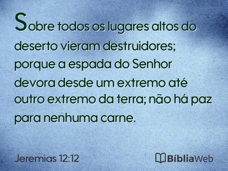 Jeremias 12:12 em imagem para compartilhar