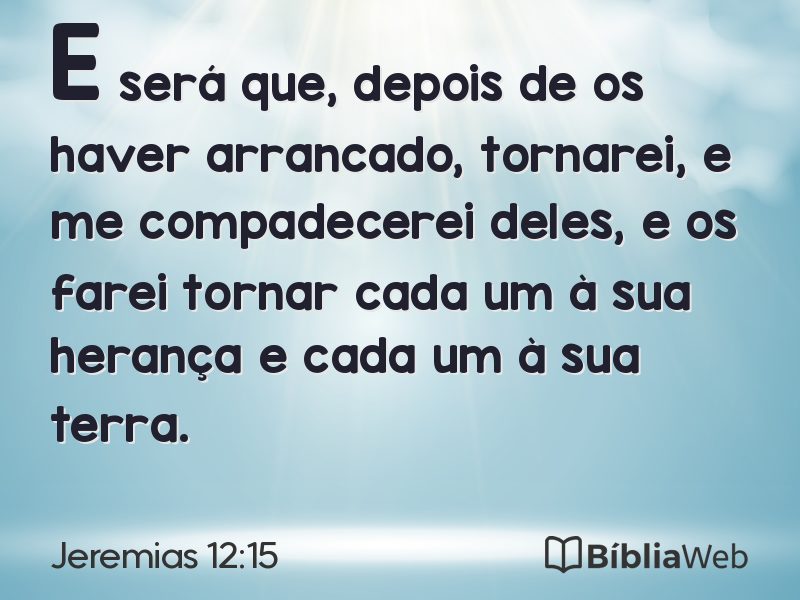 Jeremias 12:15 em imagem para compartilhar