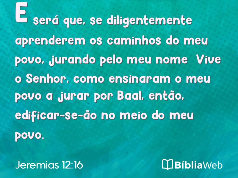 Jeremias 12:16 em imagem para compartilhar