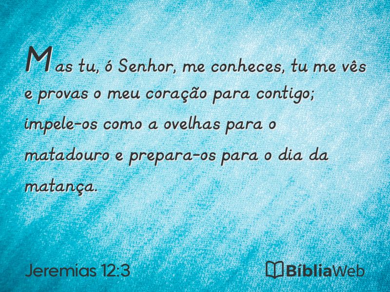 Jeremias 12:3 em imagem para compartilhar