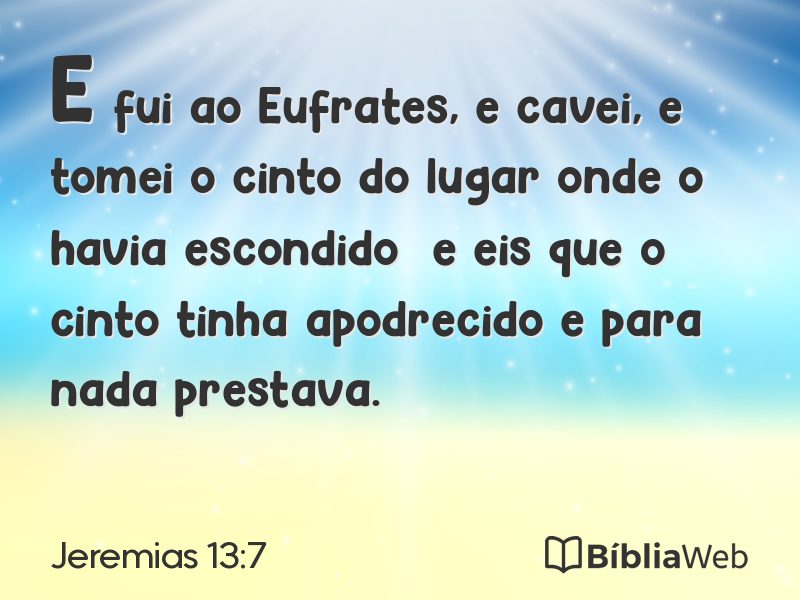 Jeremias 13:7 em imagem para compartilhar