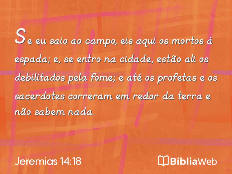 Jeremias 14:18 em imagem para compartilhar