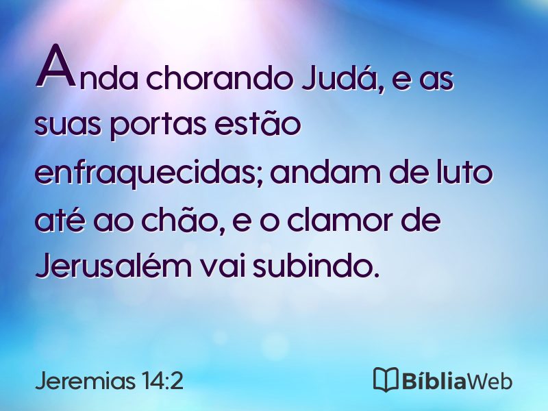 Jeremias 14:2 em imagem para compartilhar