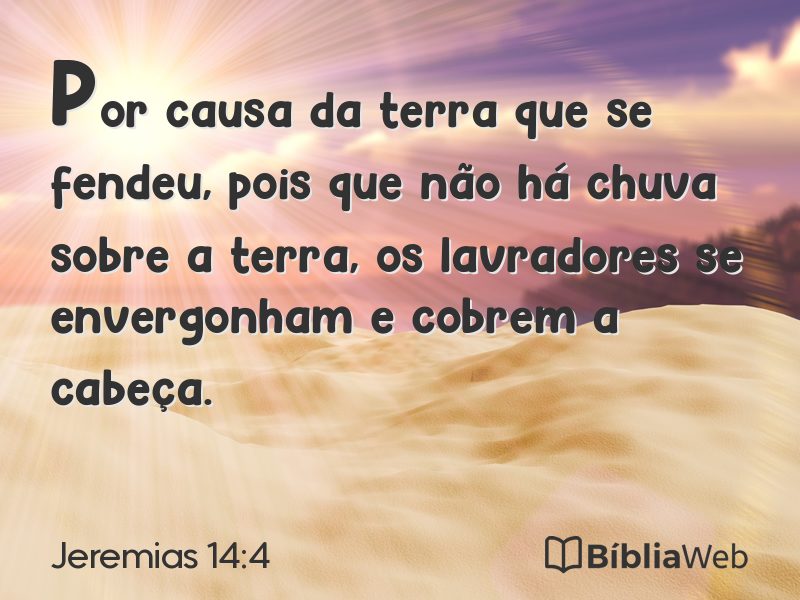 Jeremias 14:4 em imagem para compartilhar