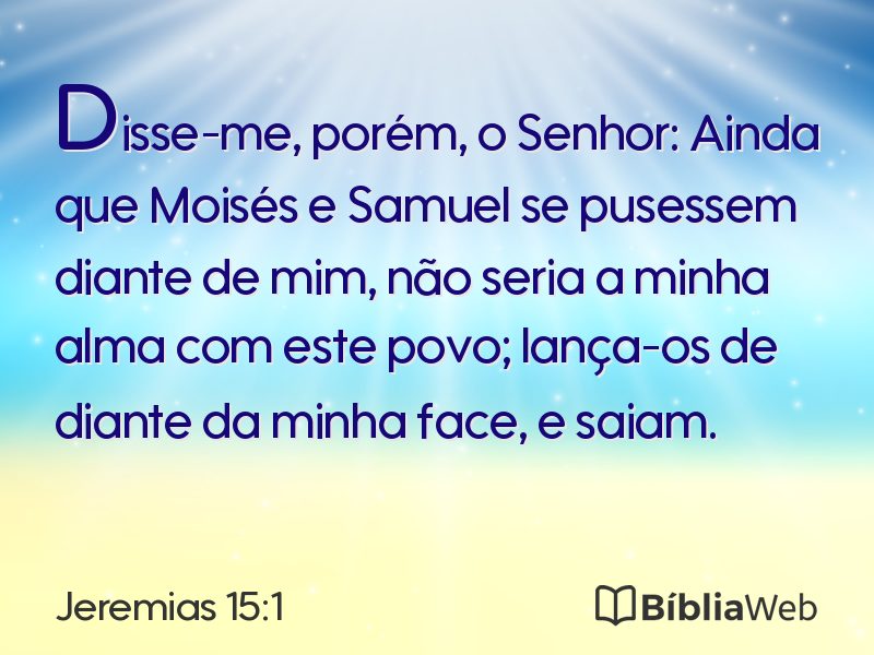 Jeremias 15:1 em imagem para compartilhar