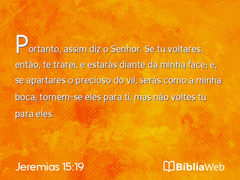 Jeremias 15:19 em imagem para compartilhar