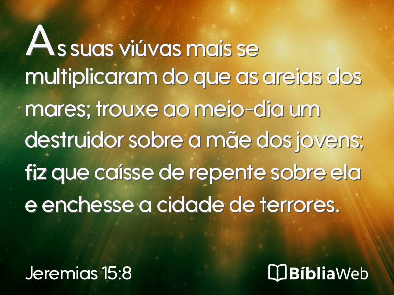 Jeremias 15:8 em imagem para compartilhar