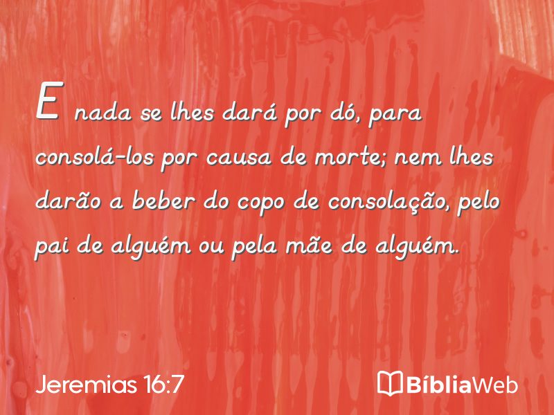Jeremias 16:7 em imagem para compartilhar