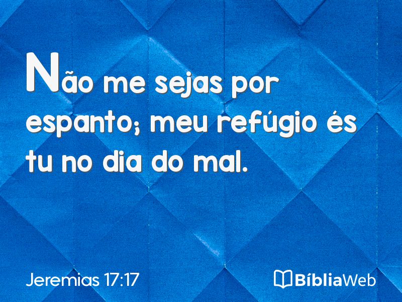 Jeremias 17:17 em imagem para compartilhar