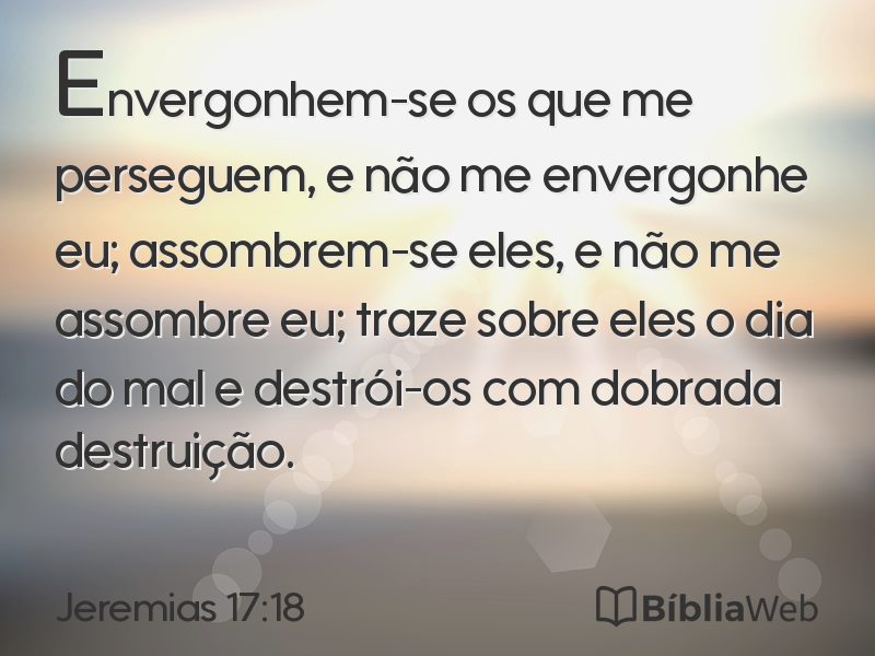 Jeremias 17:18 em imagem para compartilhar
