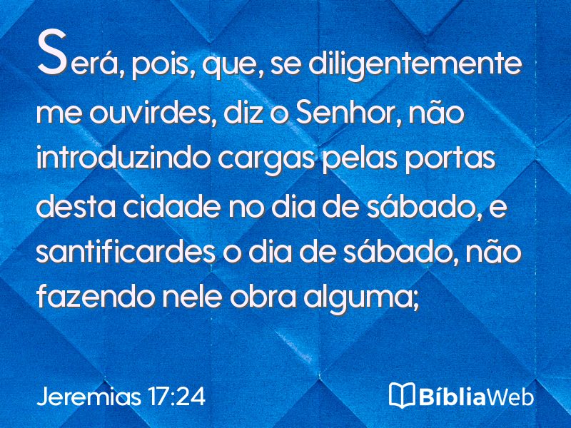 Jeremias 17:24 em imagem para compartilhar