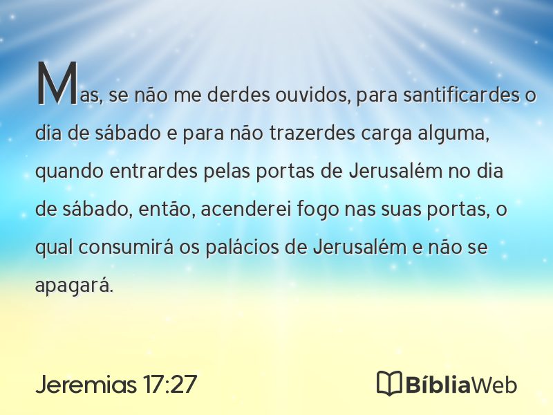 Jeremias 17:27 em imagem para compartilhar