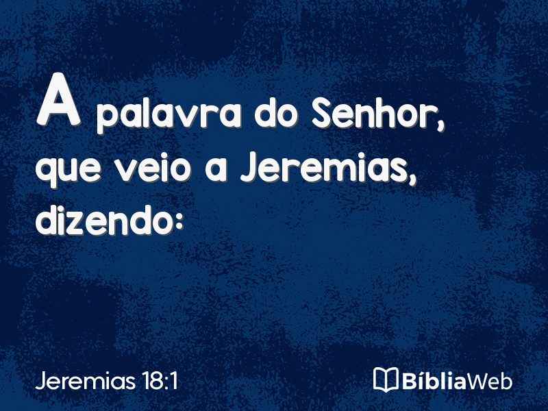 Jeremias 18:1 em imagem para compartilhar